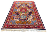 #7568 Persian Sarooq Paisley design wool on cotton base